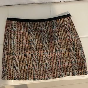 Tweed mini skirt